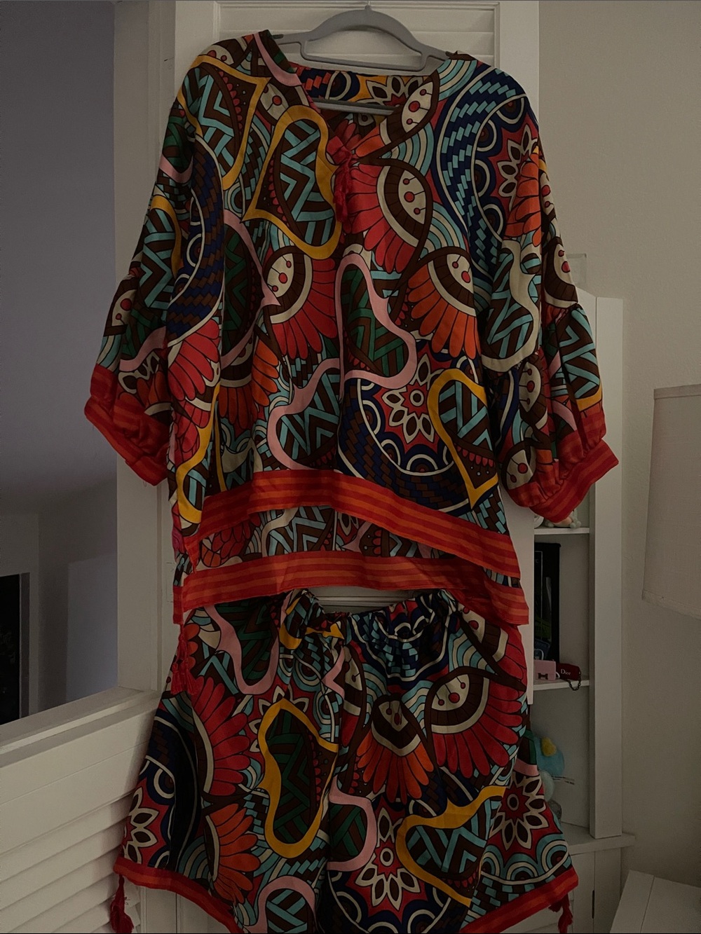 Vibrant Multicolor Printed Two-Piece Set